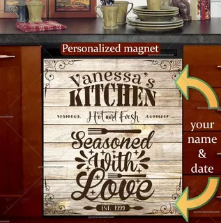 Preview of Personalized - Beautiful Kitchen Sign magnet.