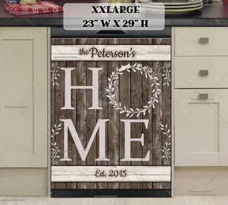 Preview of Personalized - Beautiful Home Sign magnet in XX Large size.