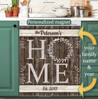 Preview of Personalized - Beautiful Home Sign magnet.