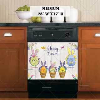 Preview of Personalized - Grandparents Easter Eggs magnet in Medium size.