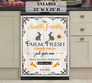 Preview of Personalized - Farm Fresh Carrot Patch magnet in XX Large size.