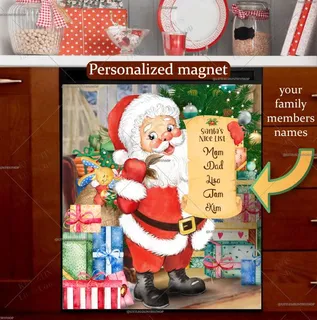 Preview of Personalized - Santa's Nice List magnet.