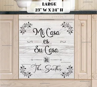 Preview of Personalized - Mi Casa es Su Casa magnet in Large size.