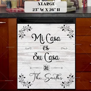 Preview of Personalized - Mi Casa es Su Casa magnet in Extra Large size.