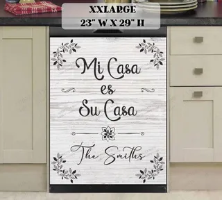 Preview of Personalized - Mi Casa es Su Casa magnet in XX Large size.