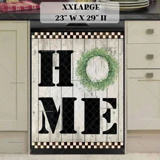 Preview of HOME Sign on Wood Pattern magnet in XX Large size.