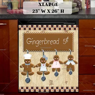 Preview of Gingerbread Spoon Family magnet in Extra Large size.