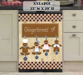 Preview of Gingerbread Spoon Family magnet in XX Large size.