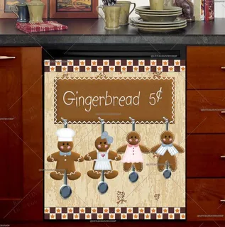 Preview of Gingerbread Spoon Family magnet.