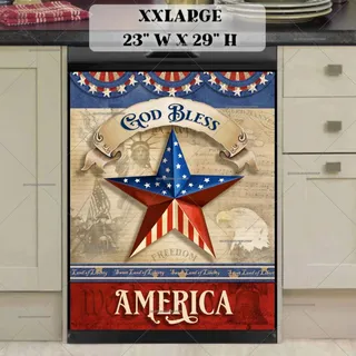 Preview of God Bless America magnet in XX Large size.