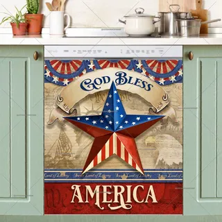 Preview of God Bless America magnet.