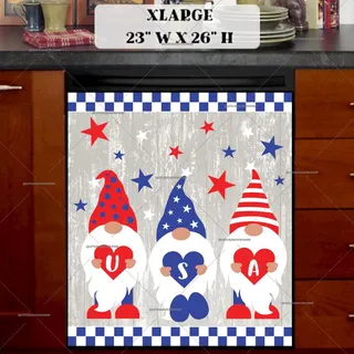 Preview of American Patriot Gnomes magnet in Extra Large size.