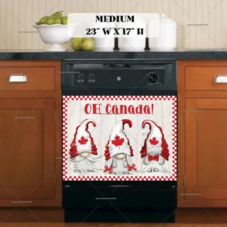 Preview of Oh Canada Gnomes magnet in Medium size.