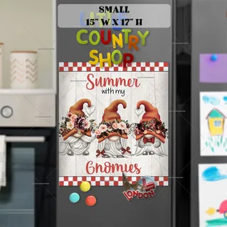 Preview of Summer with my Gnomies magnet in Small size.