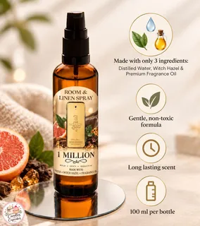 Preview of 1 Million Room and Linen Spray.