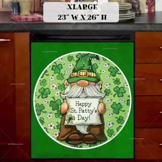 Preview of St. Patty Day Gnome magnet in Extra Large size.