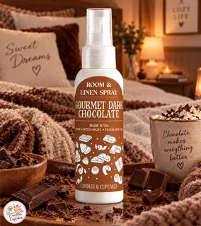 Preview of Gourmet Dark Chocolate Room and Linen Spray.