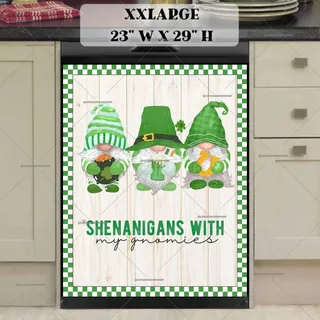 Preview of St. Patrick Day Shenanigan Gnomes magnet in XX Large size.