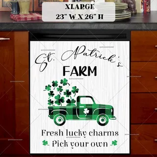 Preview of St. Patrick Farm Truck magnet in Extra Large size.