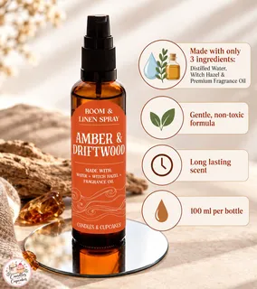 Preview of Amber and Driftwood Room and Linen Spray.