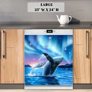 Preview of Humpback Whale and the Northern Light magnet in Large size.