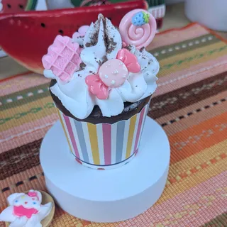 Preview of Faux Pink Sweets Cupcake.