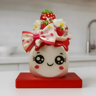 Preview of Faux Marshmallow Buddy - Strawberry.
