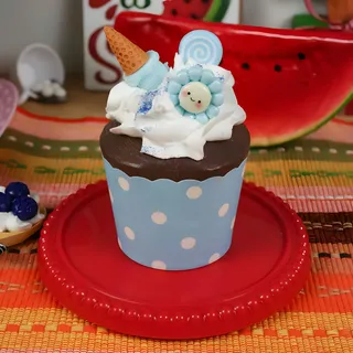 Preview of Faux Blueberry Cupcake.