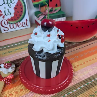 Preview of Faux Cherry Ladybug Cupcake.