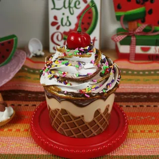 Preview of Faux Ice Cream Sundae ( Paper Bowl ).