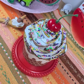Preview of Faux Ice Cream Sundae ( Paper Bowl ).