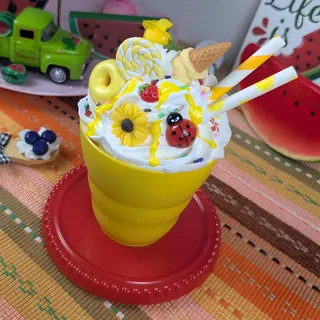 Preview of Faux Lemon Summer Drink ( Yellow Plastic Cup ).