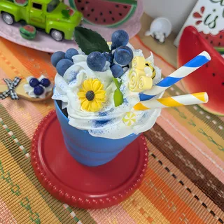 Preview of Faux Blueberry Summer Drink ( Blue Plastic Cup ).
