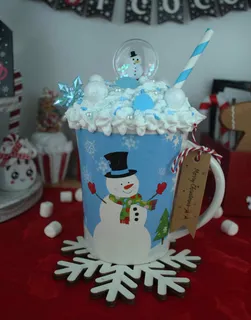 Preview of The Snowglobe Faux Hot Chocolate Mug.