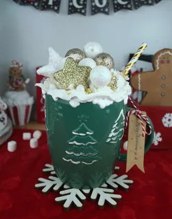 Preview of Winter Wonderland Faux Hot Chocolate Mug.