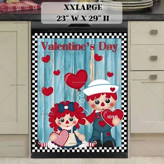 Preview of Valentine's Raggedy Ann and Andy #3 magnet in XX Large size.