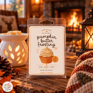 Preview of Pumpkin Butter Frosting Scented Wax Melt Clamshell.