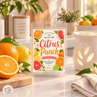 Preview of Citrus Punch Scented Wax Melt Clamshell.
