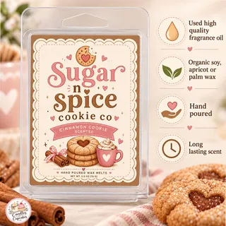 Preview of Sugar and Spice Scented Wax Melt Clamshell.