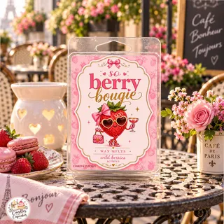 Preview of So Berry Bougie Scented Wax Melt Clamshell.