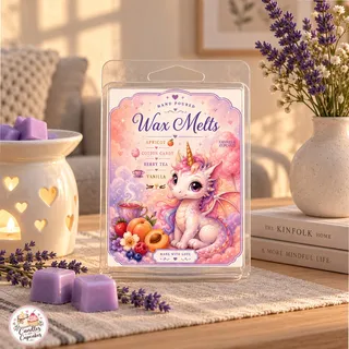Preview of Unicorn Dragon Scented Wax Melt Clamshell.