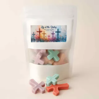 Preview of Pastel Colored Cross Wax Melts.