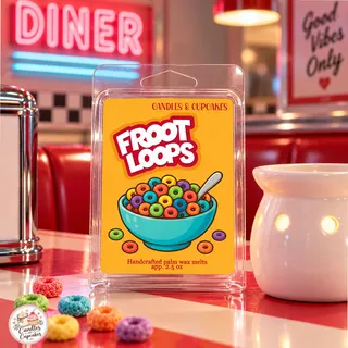 Preview of Fruit Loops Scented Wax Melt Clamshell.