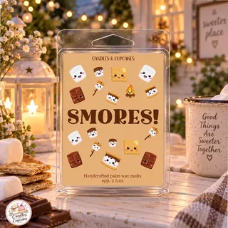 Preview of Smores Scented Wax Melt Clamshell.