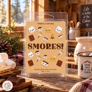 Preview of Smores Scented Wax Melt Clamshell.