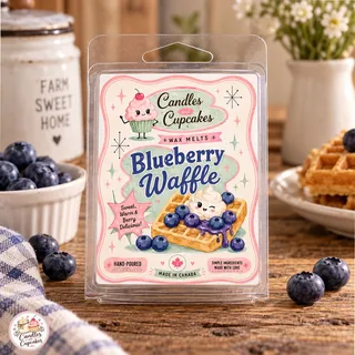 Preview of Blueberry Waffle Scented Wax Melt Clamshell.