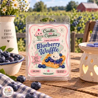 Preview of Blueberry Waffle Scented Wax Melt Clamshell.